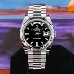 RLX Day-date Black Baguette Diamond Dial 2026