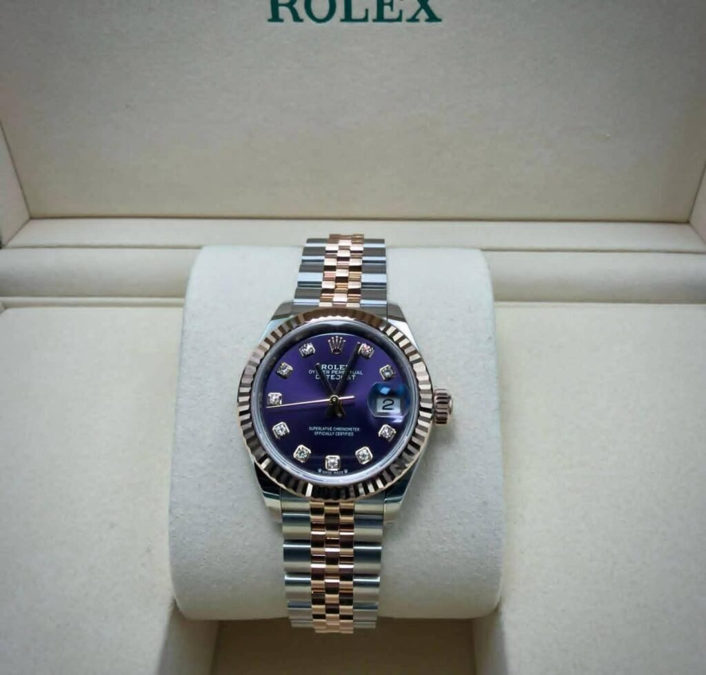 2025 Rlx Lady-DJ 28MM Purple Diamond Dial