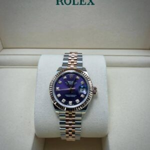 2025 Rlx Lady-DJ 28MM Purple Diamond Dial