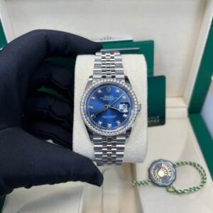 Rolex Datejust blue dail 
36mm